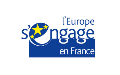 Logo l'europe s'engage en france - Terre Adélice